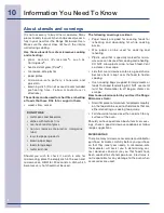 Preview for 10 page of Electrolux 316495005 Use & Care Manual