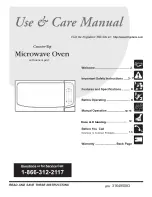 Предварительный просмотр 1 страницы Electrolux 316495083 Use And Care Manual