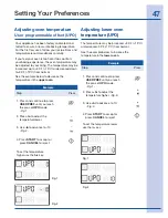 Предварительный просмотр 47 страницы Electrolux 316520002 Use And Care Manual