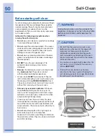 Предварительный просмотр 50 страницы Electrolux 316520002 Use And Care Manual