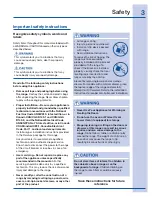 Preview for 3 page of Electrolux 316520101 Use And Care Manual