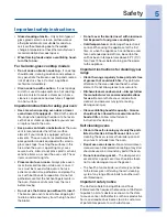 Preview for 5 page of Electrolux 316520101 Use And Care Manual