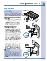 Preview for 13 page of Electrolux 316520101 Use And Care Manual