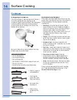 Preview for 14 page of Electrolux 316520101 Use And Care Manual