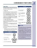 Предварительный просмотр 27 страницы Electrolux 316902458 Use & Care Manual