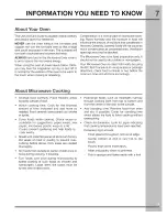 Preview for 7 page of Electrolux 316902903 Use & Care Manual