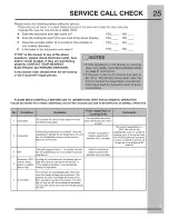 Preview for 25 page of Electrolux 316902903 Use & Care Manual