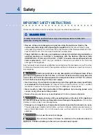 Preview for 4 page of Electrolux 318 200 931 (0412) Use And Care Manual