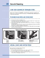 Preview for 38 page of Electrolux 318 200 931 (0412) Use And Care Manual