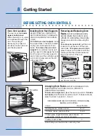 Preview for 8 page of Electrolux 318 200 936 (0411) Use & Care Manual