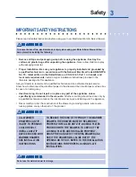 Preview for 3 page of Electrolux 318 201 017 Use & Care Manual