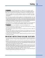 Preview for 5 page of Electrolux 318 205 122 Use And Care Manual