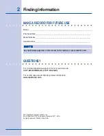 Preview for 2 page of Electrolux 318 Use And Care Manual