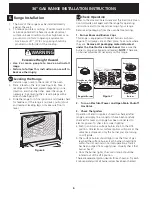 Предварительный просмотр 6 страницы Electrolux 318201778 Installation Manual