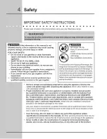 Preview for 4 page of Electrolux 318205858A Use & Care Manual