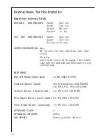 Preview for 12 page of Electrolux 34942G Operating Instructions Manual