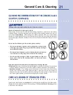 Предварительный просмотр 21 страницы Electrolux 36" Ceramic Use And Care Manual