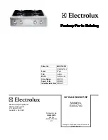 Electrolux 37766226970S1 Factory Parts Catalog preview