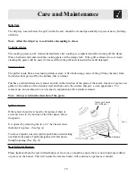 Предварительный просмотр 21 страницы Electrolux 38 Stainless Steel Use & Care Manual