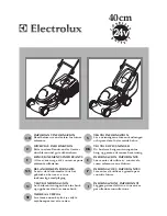 Preview for 1 page of Electrolux 40 cm cordless Manual