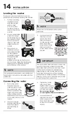 Предварительный просмотр 14 страницы Electrolux 400 SERIES Use & Care Manual