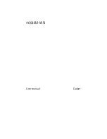 Preview for 1 page of Electrolux 40036VI-WN User Manual