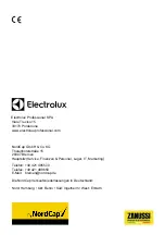 Предварительный просмотр 33 страницы Electrolux 406372066 User Manual