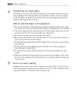 Предварительный просмотр 6 страницы Electrolux 41056VH User Manual