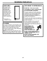 Предварительный просмотр 27 страницы Electrolux 42 Owner'S Manual And Installation Instructions