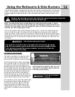 Preview for 14 page of Electrolux 44" Stainless Steel User & Care Manual