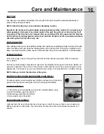 Preview for 16 page of Electrolux 44" Stainless Steel User & Care Manual