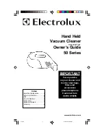 Preview for 1 page of Electrolux 50 Series Owner'S Manual