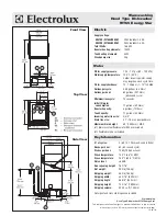 Preview for 2 page of Electrolux 504199 Specification Sheet