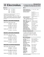 Предварительный просмотр 2 страницы Electrolux 534070 Specification Sheet