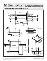 Предварительный просмотр 4 страницы Electrolux 534070 Specification Sheet