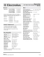 Preview for 2 page of Electrolux 534186 Specification Sheet