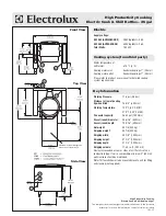 Preview for 2 page of Electrolux 582562 Specifications