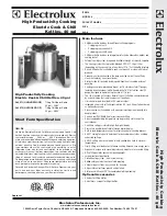 Preview for 1 page of Electrolux 582571 Specifications