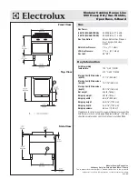 Предварительный просмотр 2 страницы Electrolux 584122 Specification Sheet