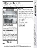 Electrolux 584124 Specification Sheet preview