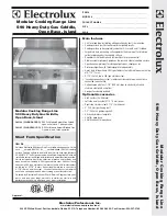 Предварительный просмотр 1 страницы Electrolux 584124 Specification Sheet