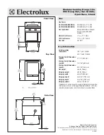 Предварительный просмотр 2 страницы Electrolux 584124 Specification Sheet