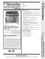 Предварительный просмотр 1 страницы Electrolux 584136 Specification Sheet