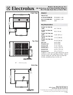 Предварительный просмотр 2 страницы Electrolux 584136 Specification Sheet