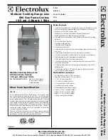 Electrolux 584138 Specification Sheet предпросмотр