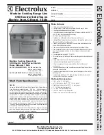 Electrolux 584148 Specification Sheet preview