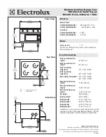 Предварительный просмотр 2 страницы Electrolux 584148 Specification Sheet