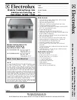 Предварительный просмотр 1 страницы Electrolux 584150 Specification Sheet