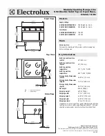 Предварительный просмотр 2 страницы Electrolux 584150 Specification Sheet