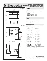 Предварительный просмотр 2 страницы Electrolux 584154 Specification Sheet